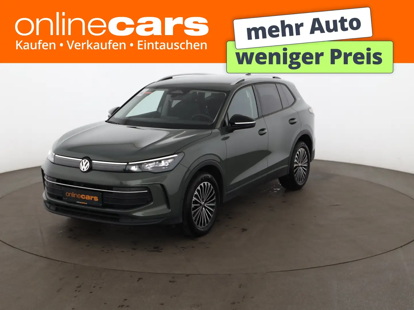 Volkswagen Tiguan 2.0 TDI Goal Aut LED AHK 360-CAM RADAR NAV Grün - 1