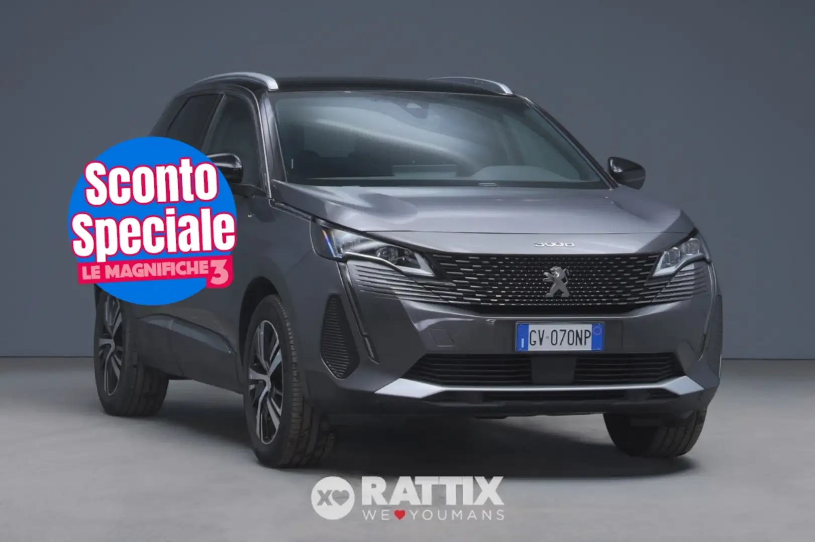 Peugeot 3008 1.2 Hybrid 48V 136CV GT e-DCS6 Grau - 1