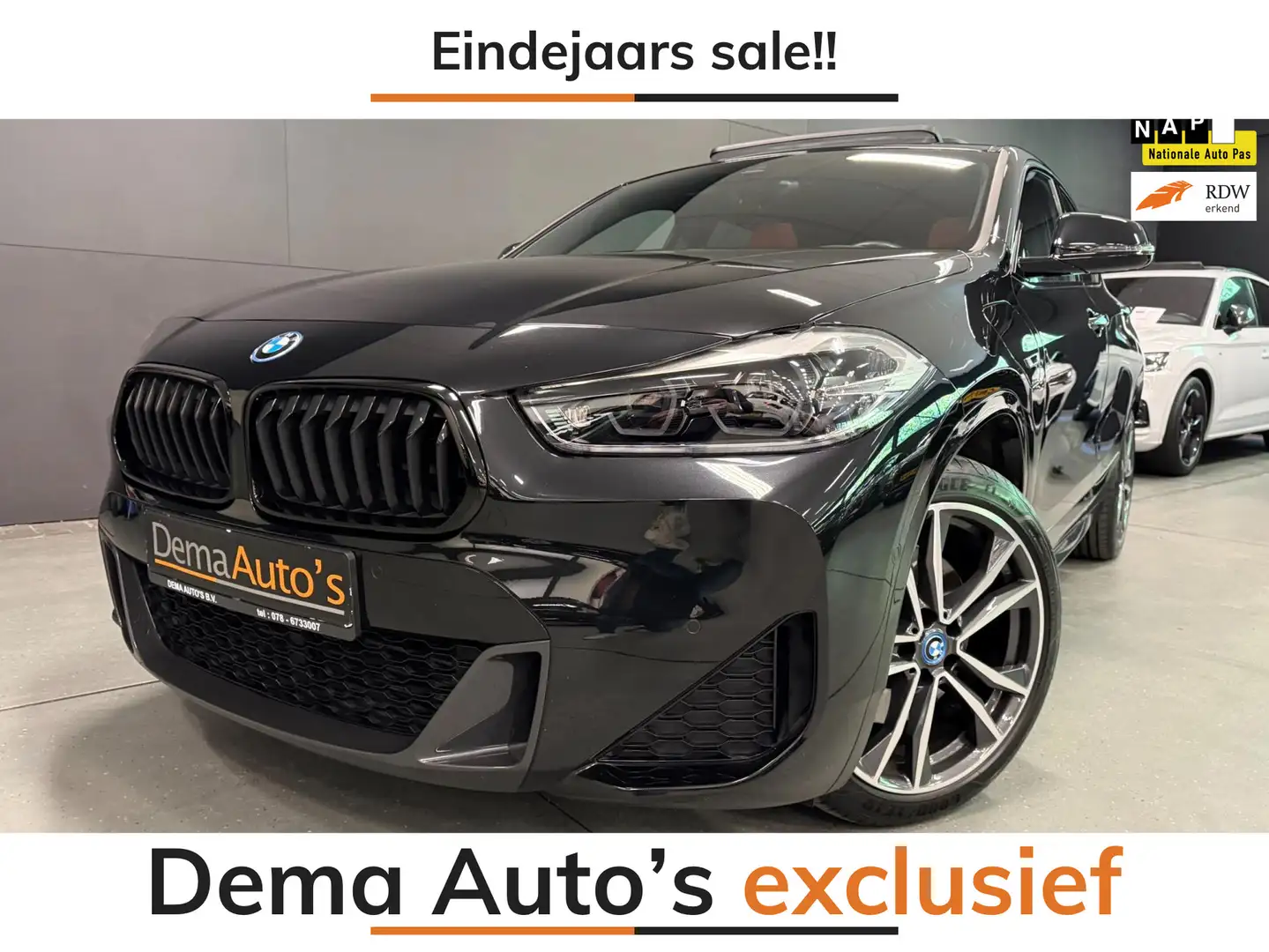 BMW X2 XDrive25e M-SPORT 220PK PANO/LEDER/H-KARDON/NAVI/L Zwart - 1