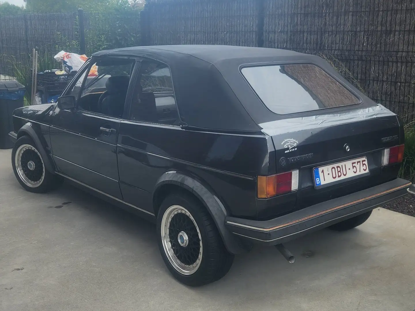 Volkswagen Golf Cabriolet Karman Noir - 1