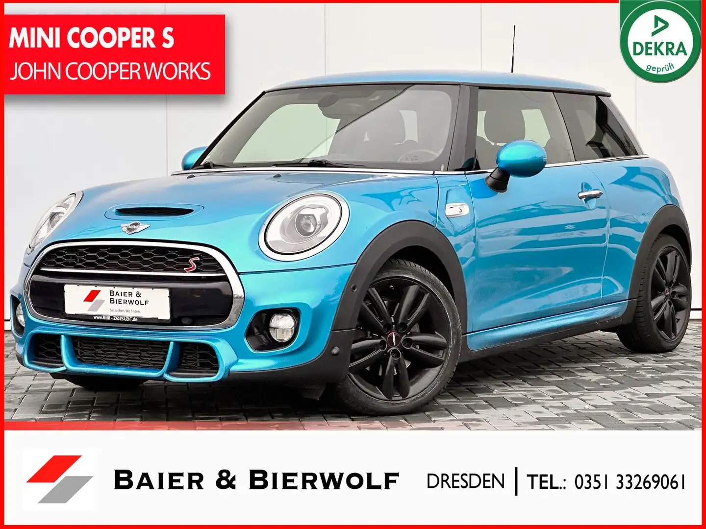 MINI Cooper S COOPER S JCW-PAKET*LED*RFK*SHZ*AUTOMATIK*H&K Blau - 1