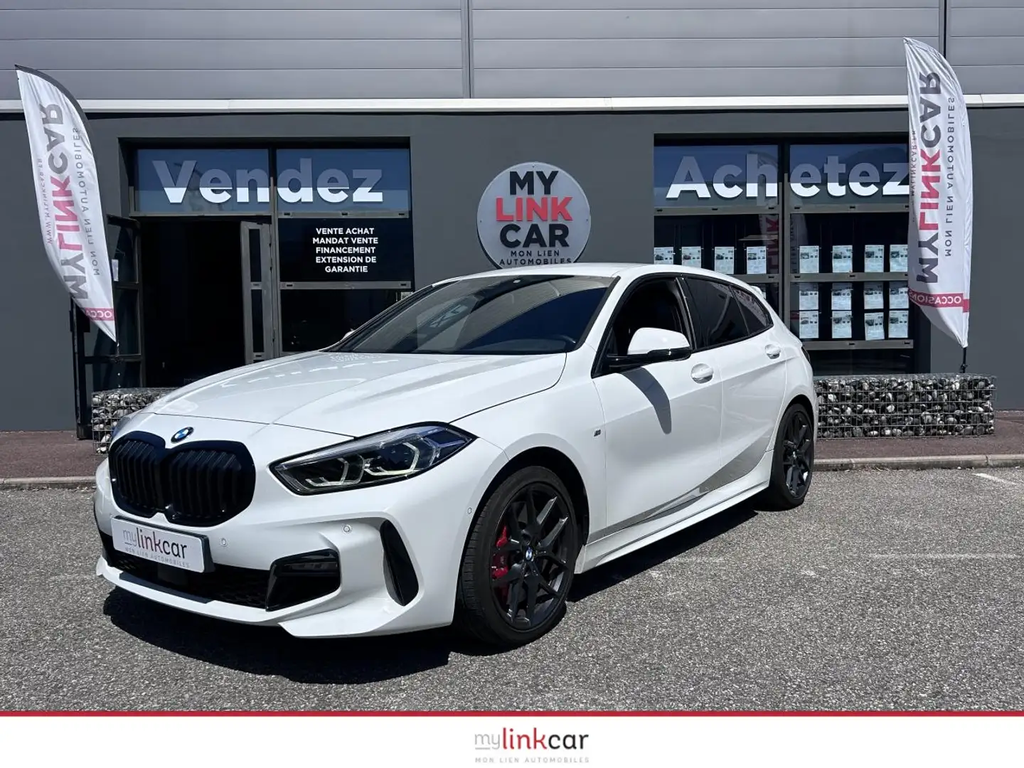 BMW 116 116d Pack M Sport  F40 Blanc - 1
