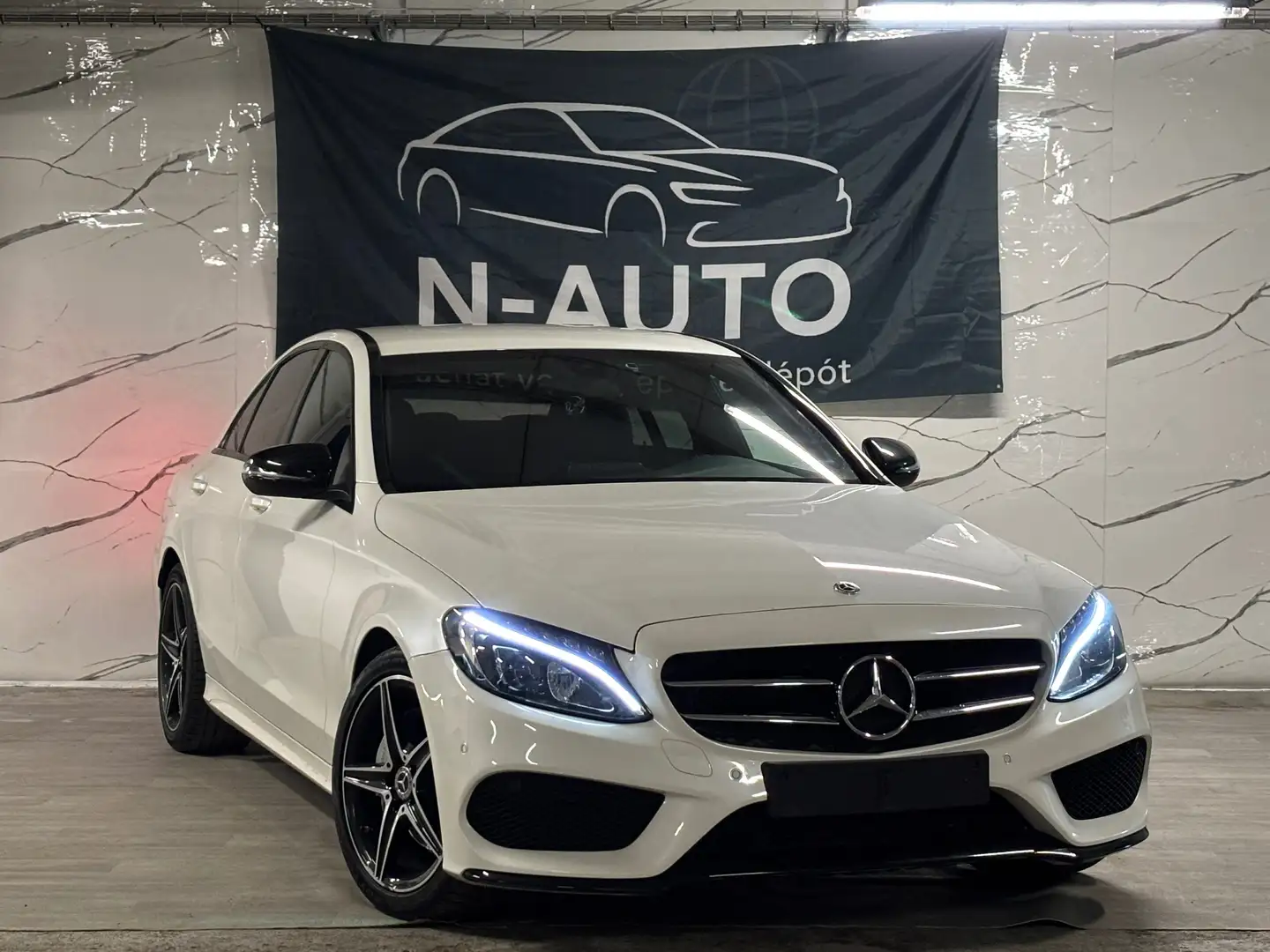Mercedes-Benz C 180 SHADOW LINE | PACK AMG | PRÊT A IMMAT Blanc - 1