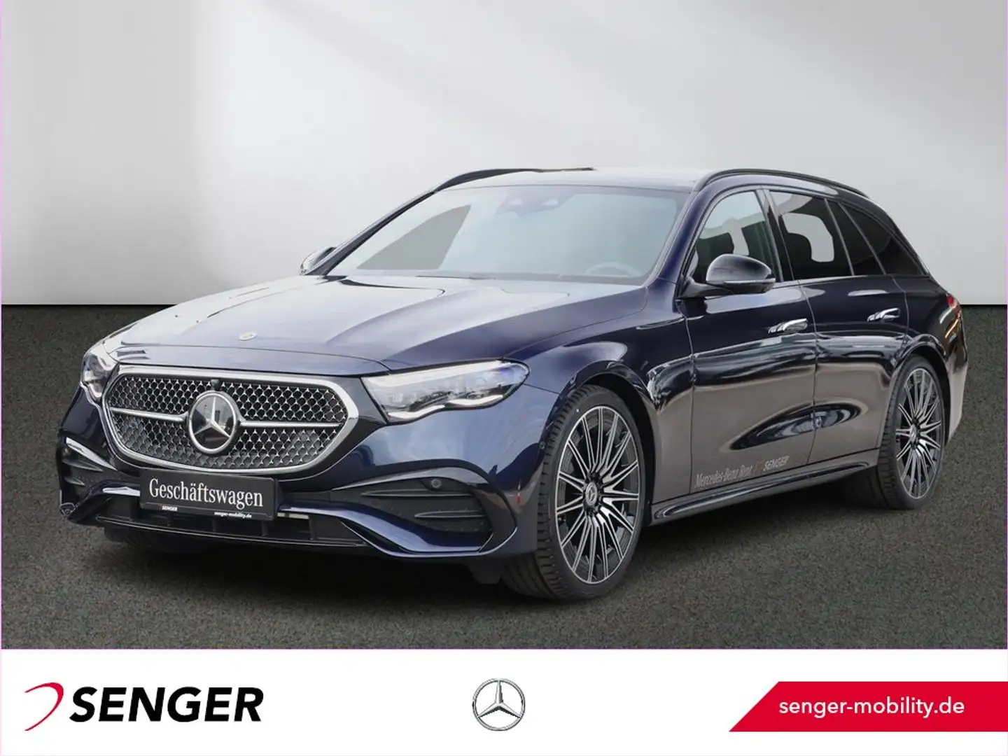 Mercedes-Benz E 220 d T AMG Digital-Light Panorama 360°-K. AHK Blau - 1