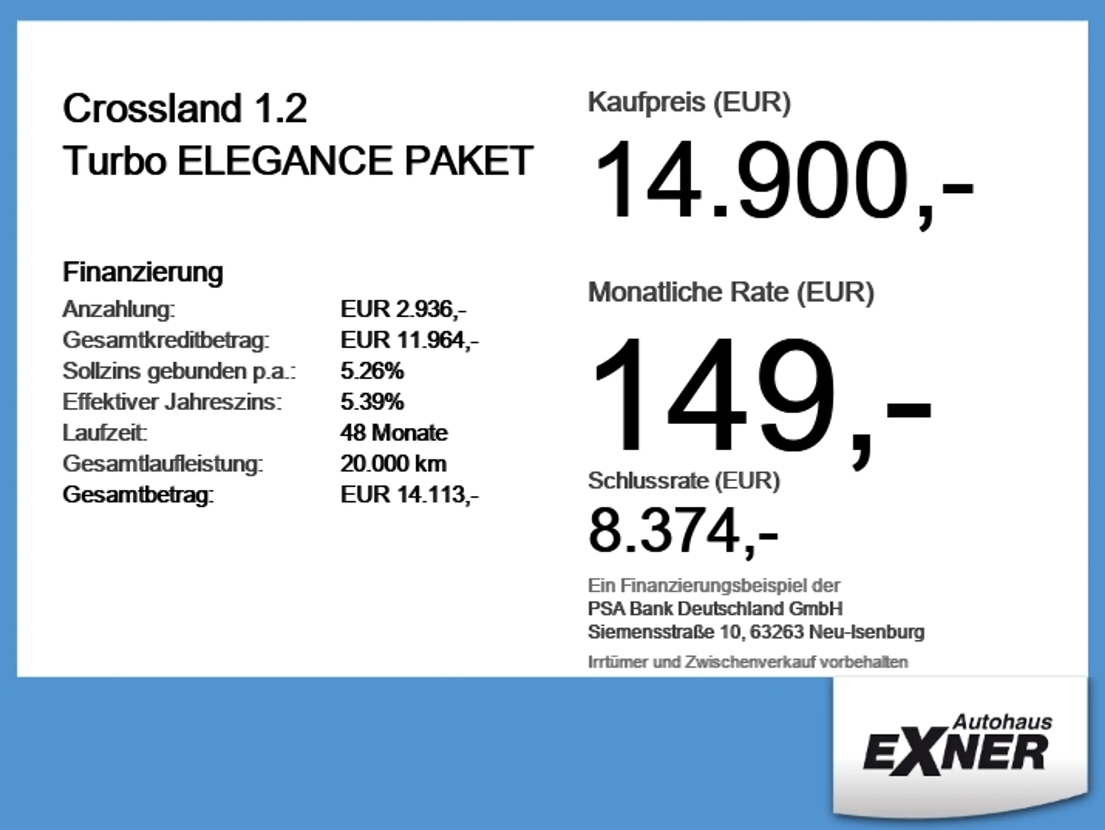 Opel Crossland 1.2 Turbo ELEGANCE PAKET LED+Navi+PDC — photo 6
