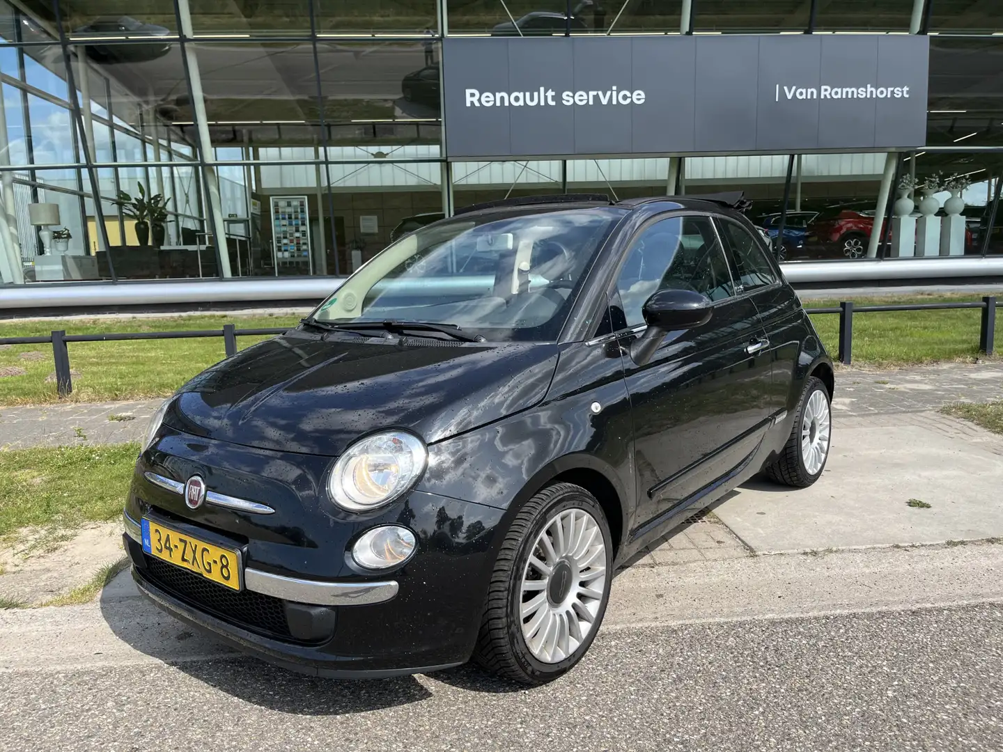 Fiat 500C 0.9 TwinAir Lounge / Airco / PDC. Achter / Elek Ra Чёрный - 1