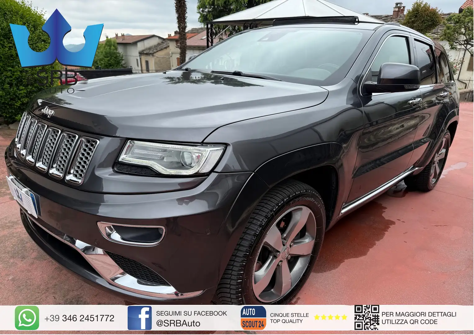 Jeep Grand Cherokee 3.0 V6 SUMMIT * TETTO * FULL PELLE * Grigio - 1