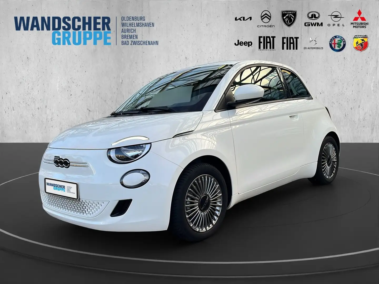 Fiat 500e 500 e Basis 42kWh Carplay+Klimaa.+Allwetter+LM Weiß - 1