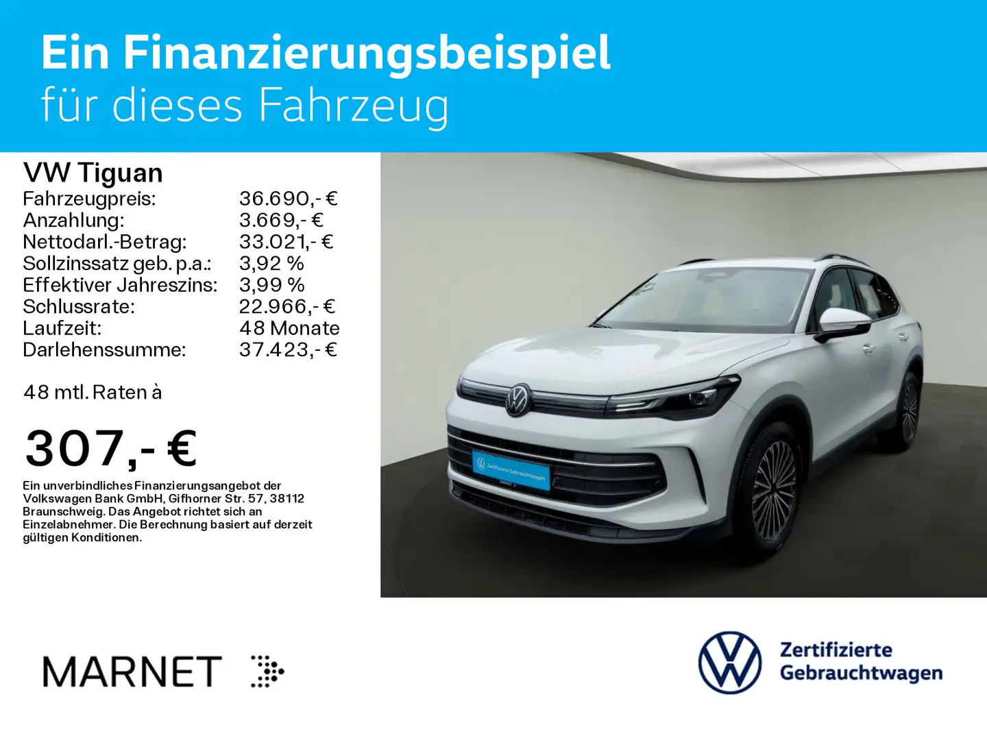 Volkswagen Tiguan 2.0 TDI DSG LIFE*LED*AHK*KAMERA*NAVI*KLIM Blanc - 2