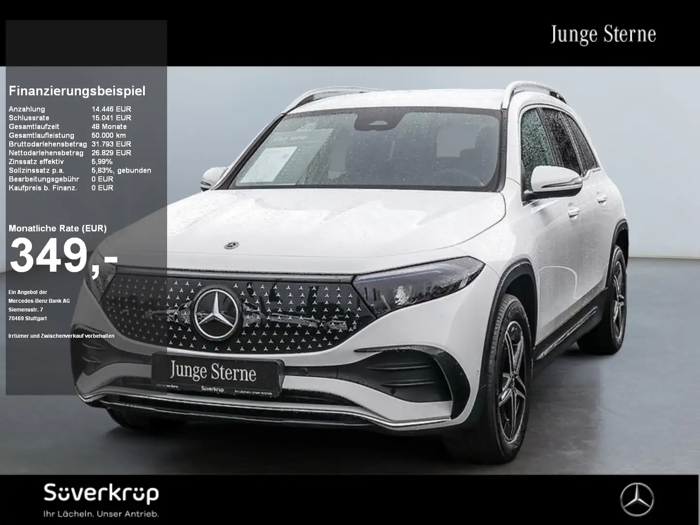 Mercedes-Benz EQB 300 4M , +AMG SPUR KAMERA DISTR PDC SHZ Weiß - 1