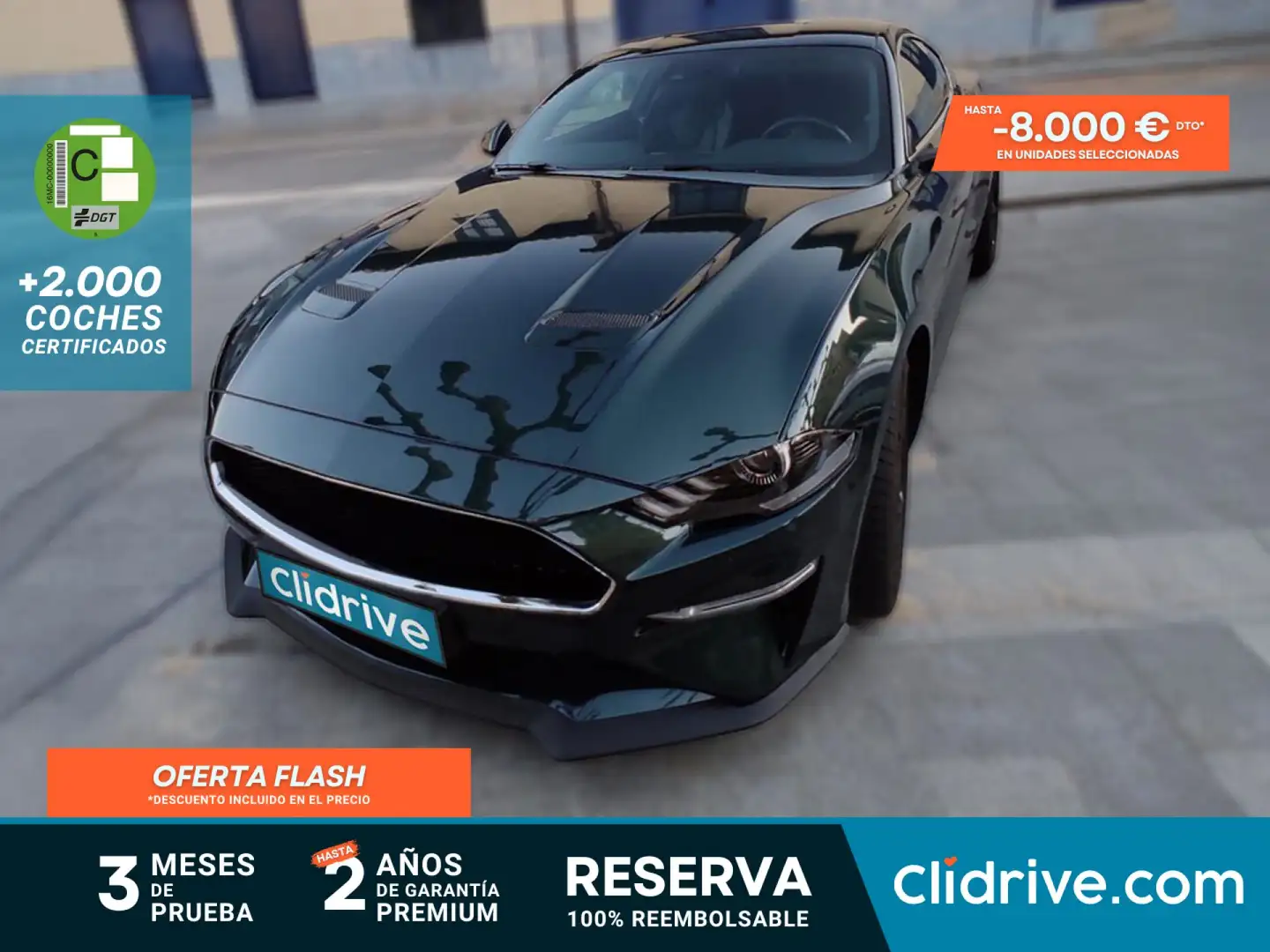 Ford Mustang 5.0 Ti-VCT V8  GT Bullit(Fastsb.) Verde - 1