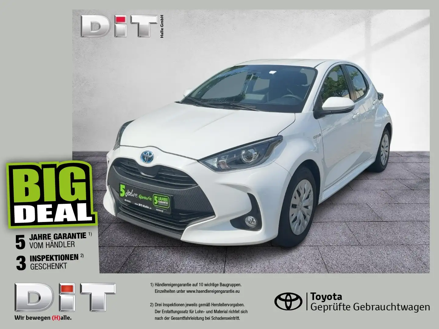 Toyota Yaris 1.5 Business Edition Navi Kamera DAB Blanc - 1