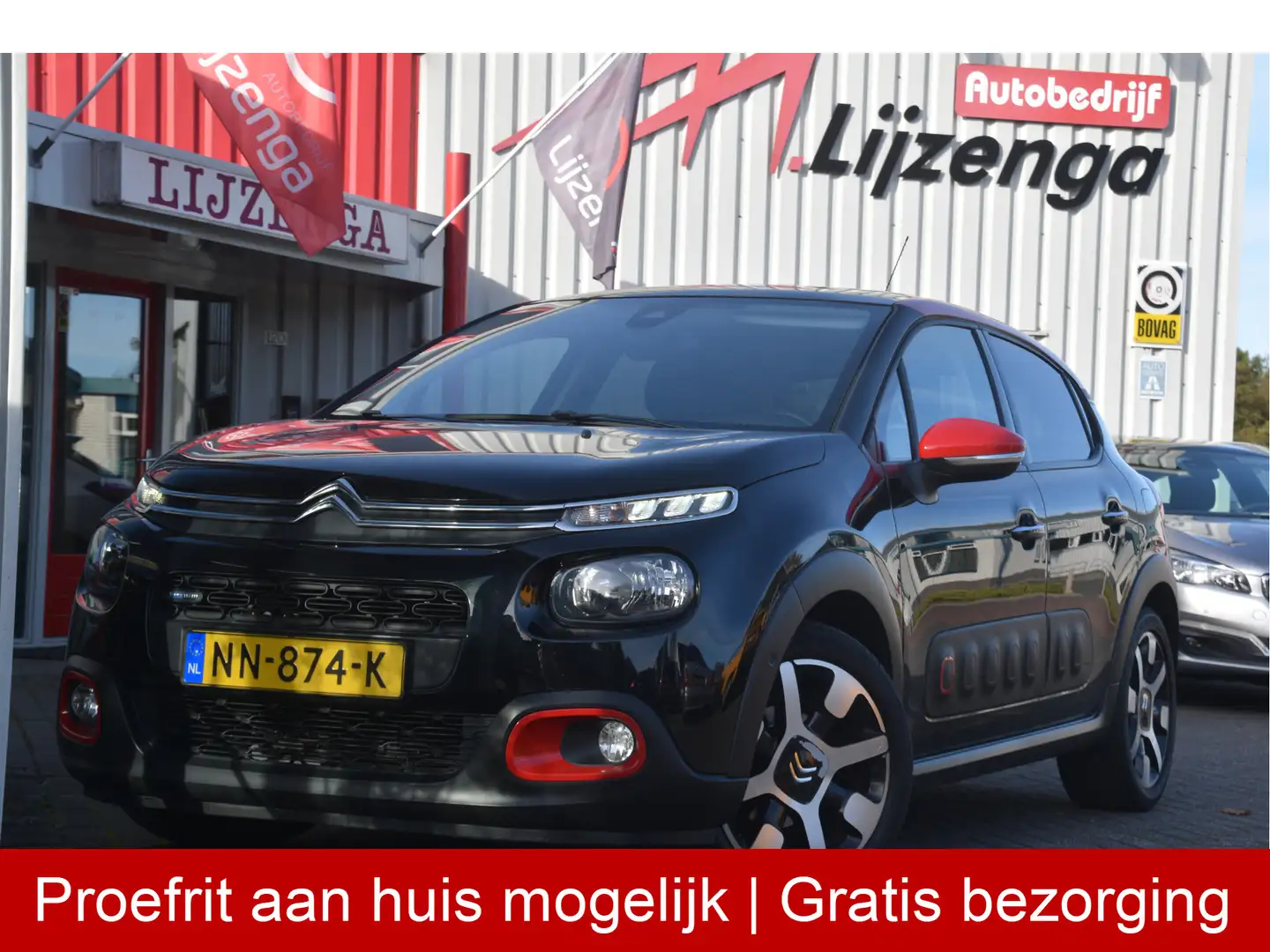 Citroen C3 1.2 PureTech S&S Shine Carplay | Trekhaak | Pano | Noir - 1