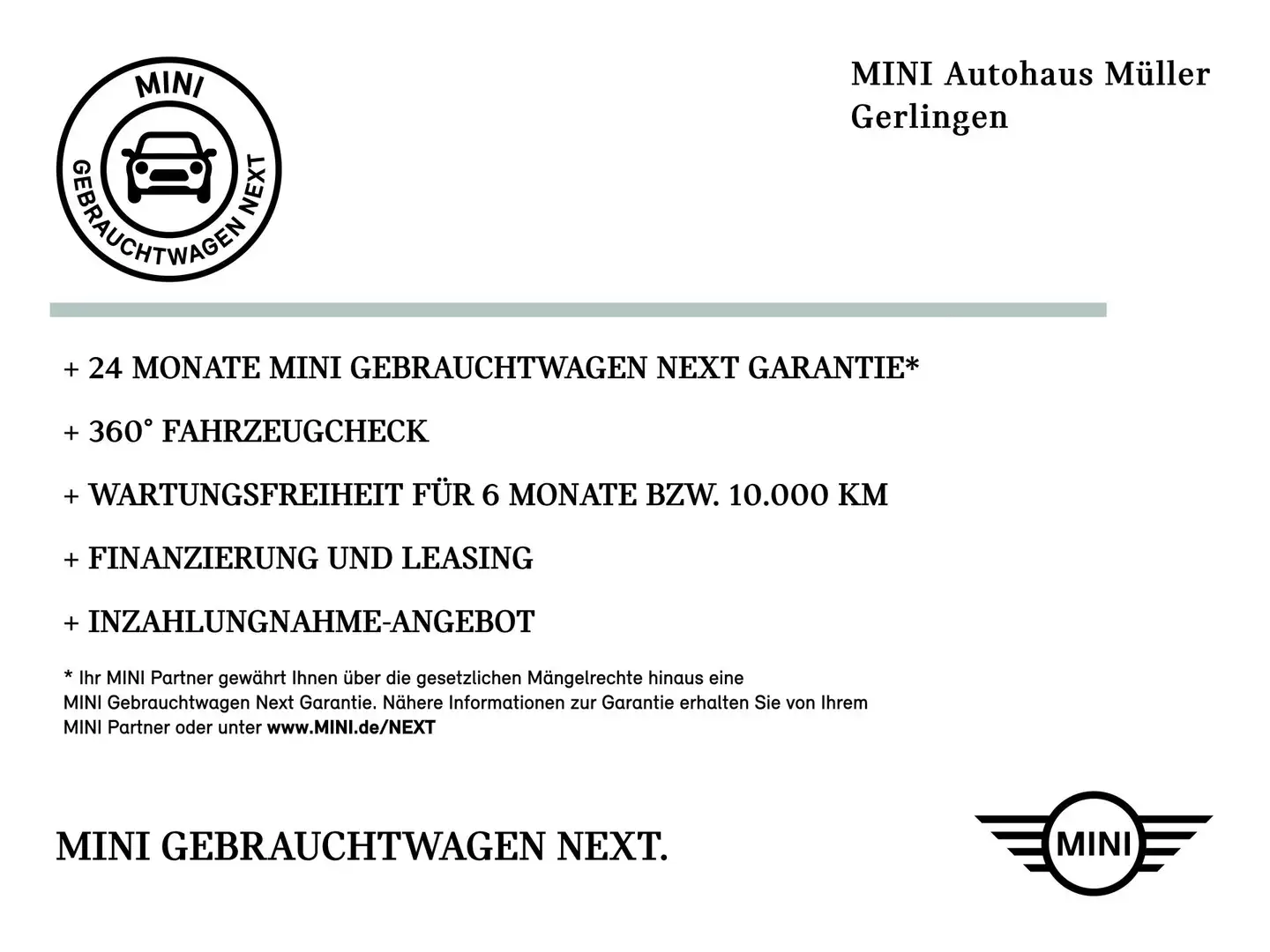 MINI One 3-Türer Automatik LED Einparkhilfe DAB 1VB Schwarz - 2