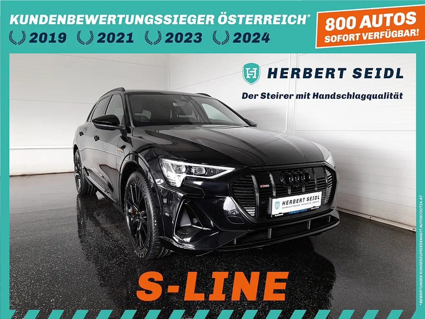 Audi e-tron 50 S-LINE BLACK EDITION*NP: € 100.761,- / LEDER... Negru - 1