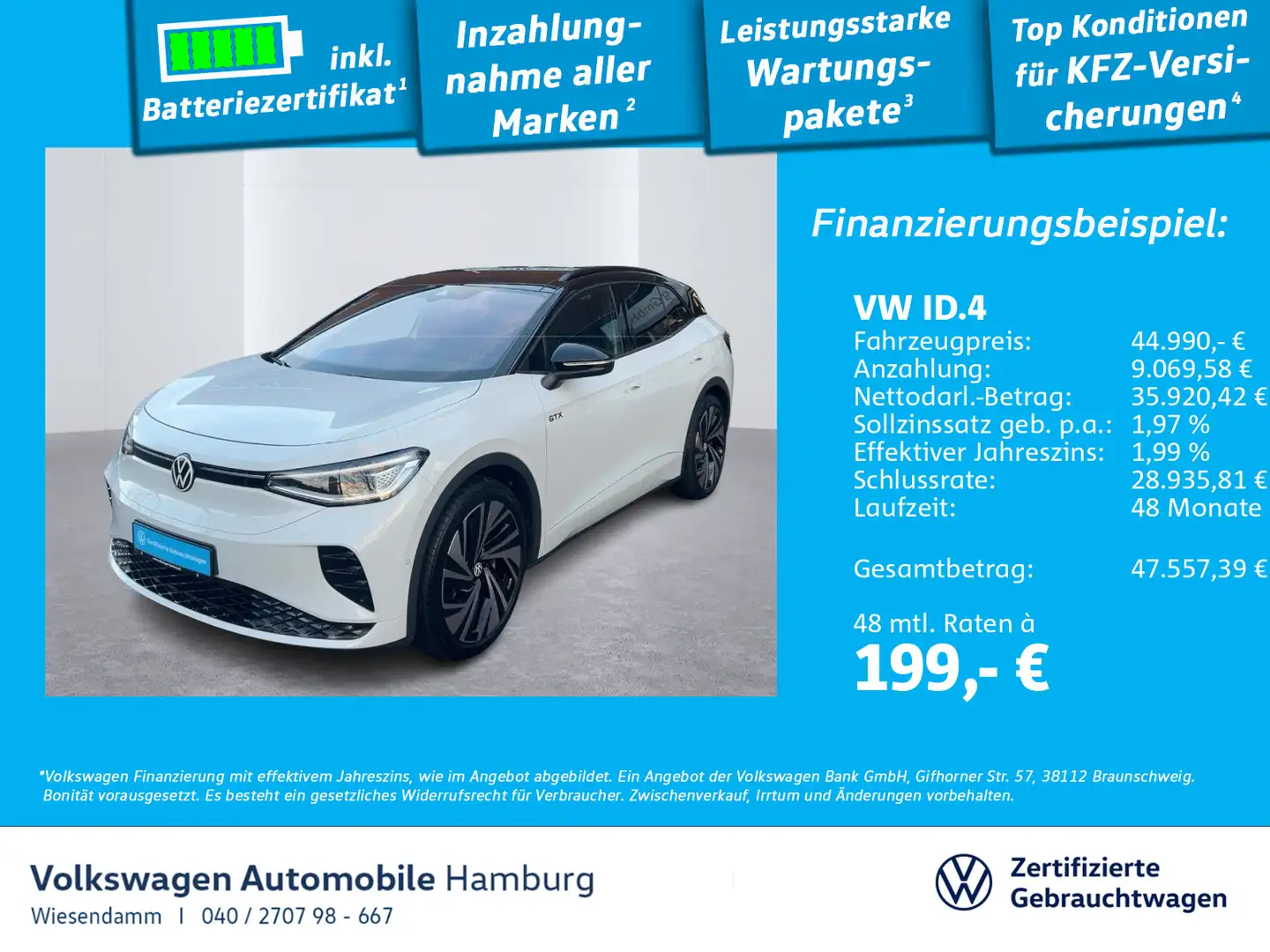 Volkswagen ID.4 GTX Pano LED Head up Display Weiß - 1