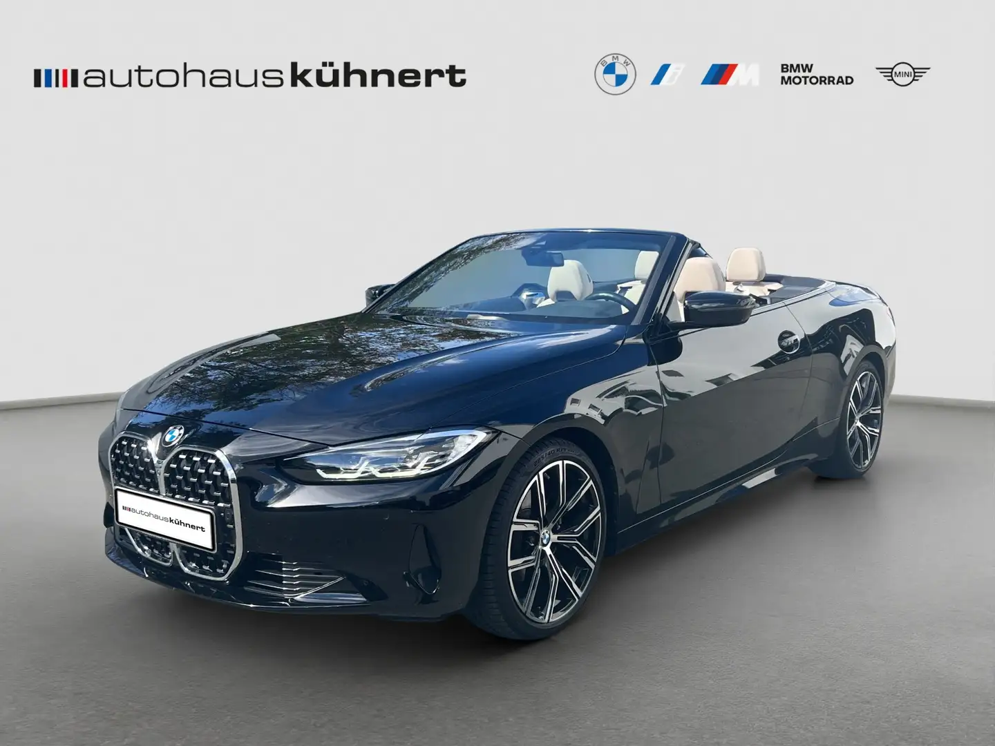 BMW 420 i Cabrio Shadow OpenAir Pak. HiFi H-K LCProf. Zwart - 1