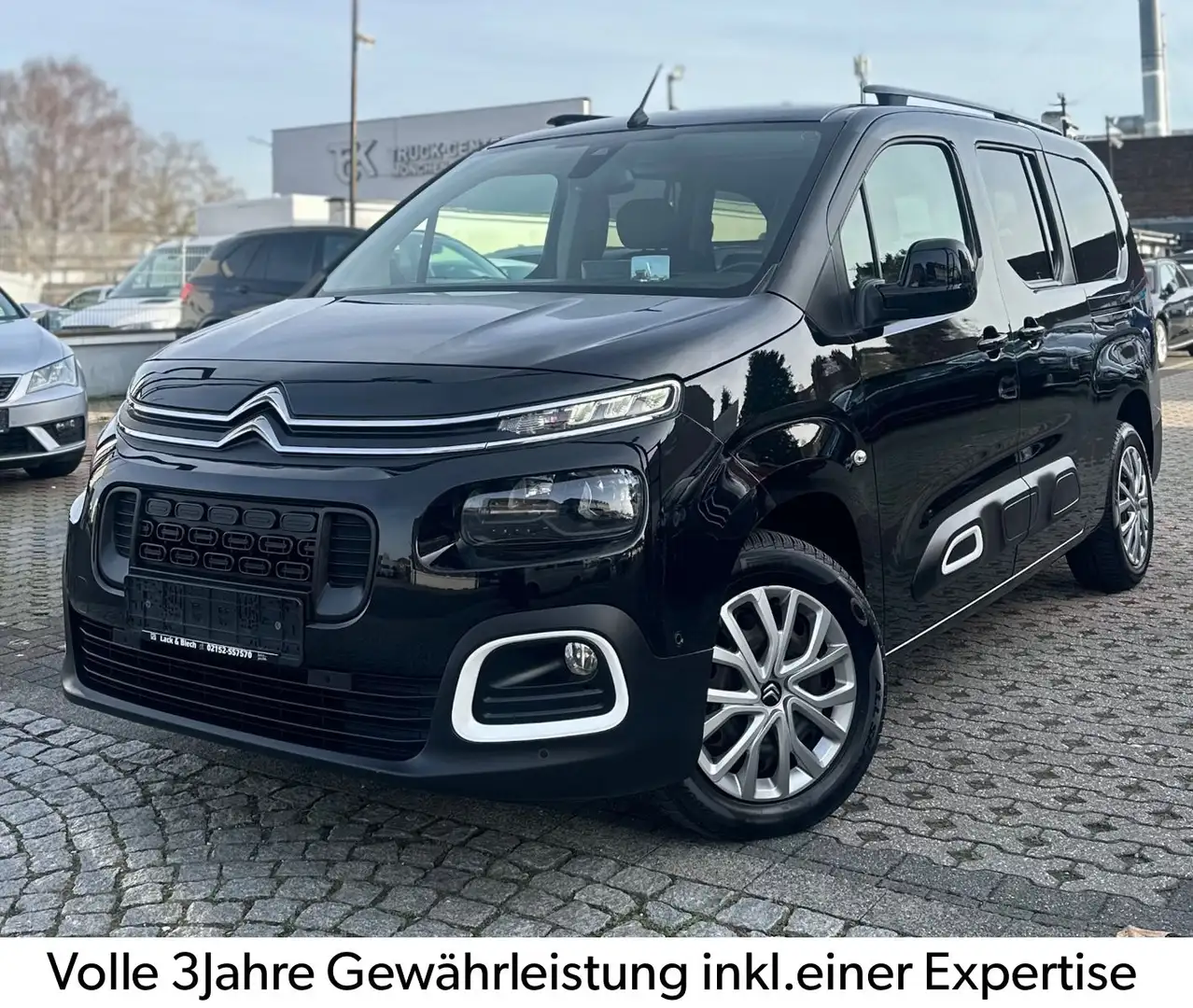 Citroen Berlingo SHINE XL LANG-AUTOMA-NAVI-DAB-TEMPO-SHZ-HEAD UPP Schwarz - 1