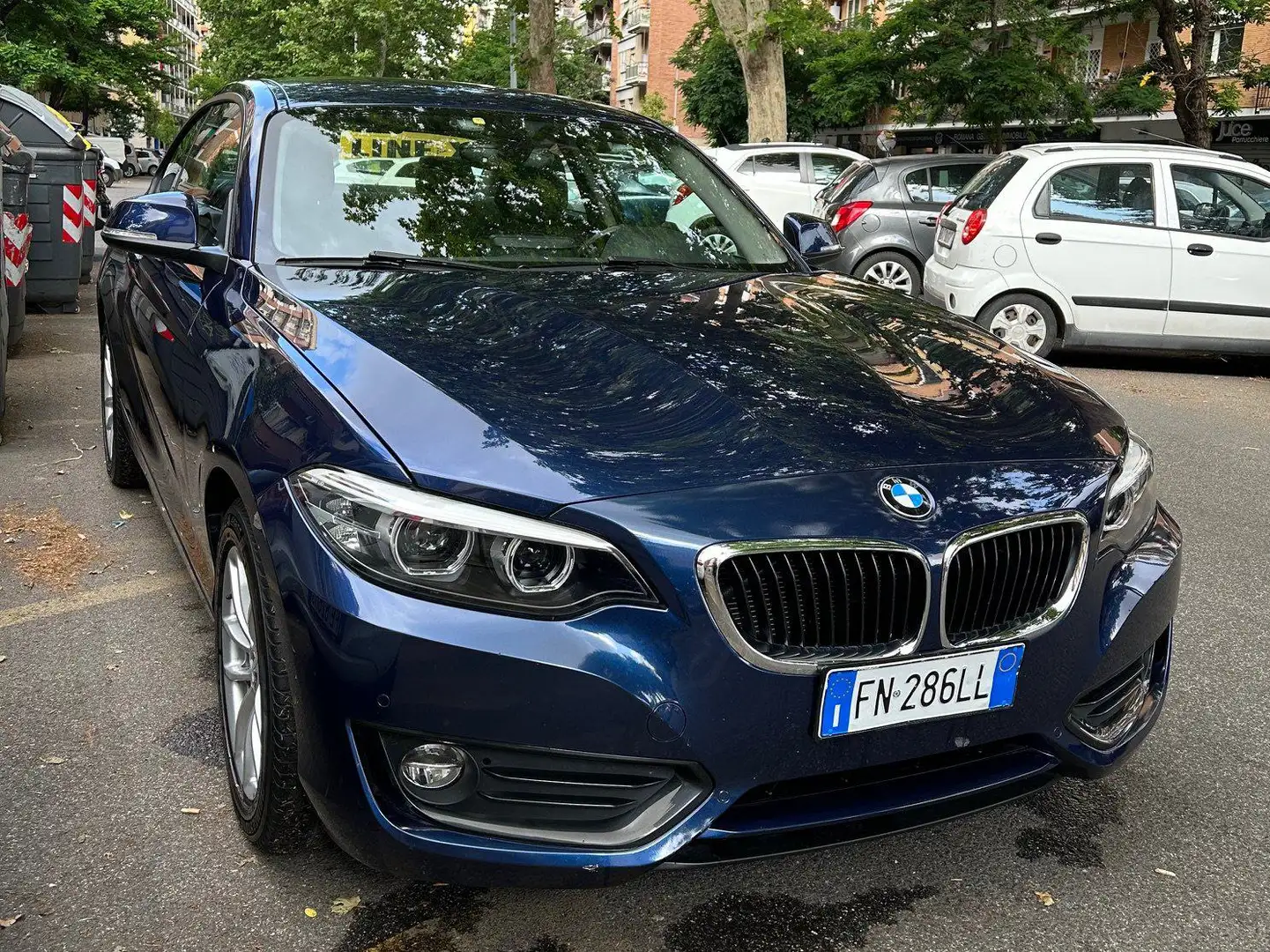 BMW 218 218d Coupe Sport auto my15 Modrá - 1