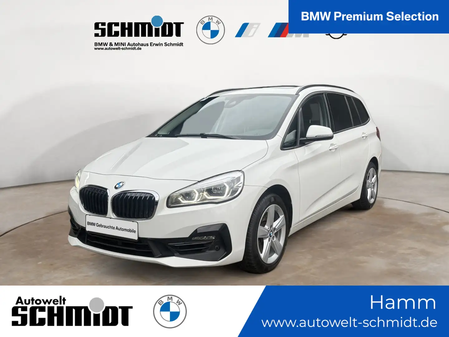 BMW 220 i Gran Tourer Sport Line + 2J-BPS.-GARANTIE Weiß - 1