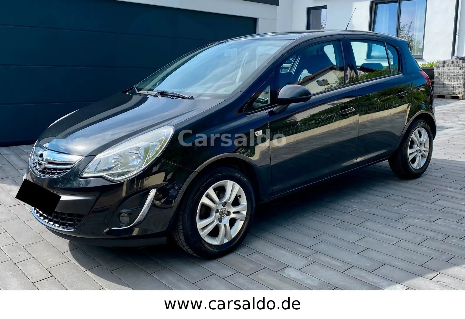 Opel Corsa *D*TÜV*06/25*Klima*8-fach*Teilleder*Tempoma Schwarz - 1