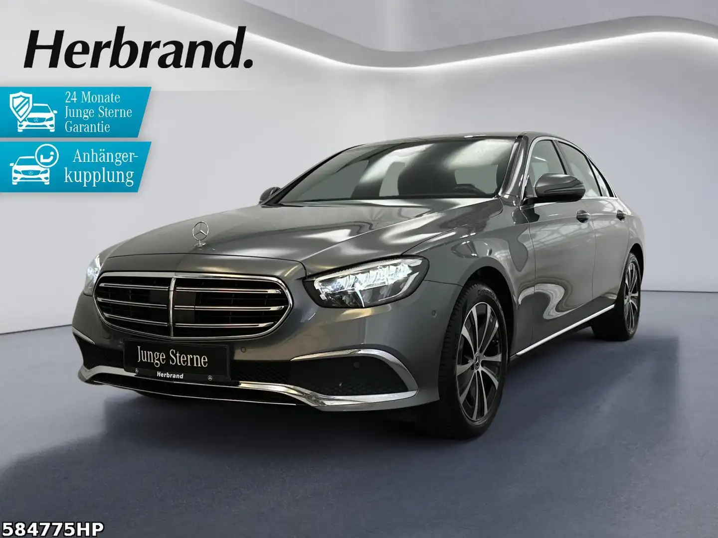 Mercedes-Benz E 220 d Limousine EXCLUSIVE DISTRONIC AHK CarPl. Grijs - 1