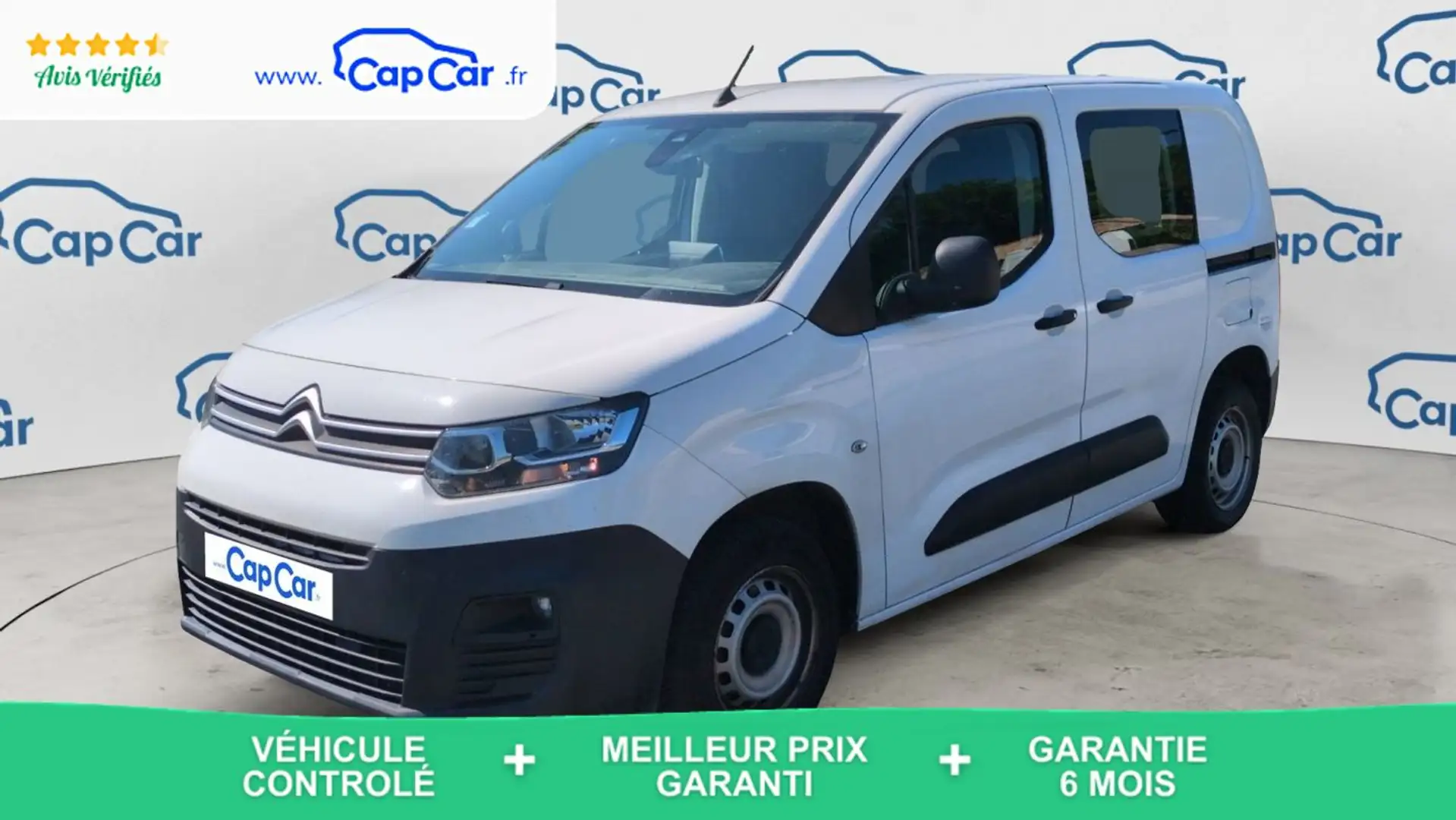 Citroen Berlingo fourgon 1.5 Bluehdi 102 Club - Entretien construct Biały - 1