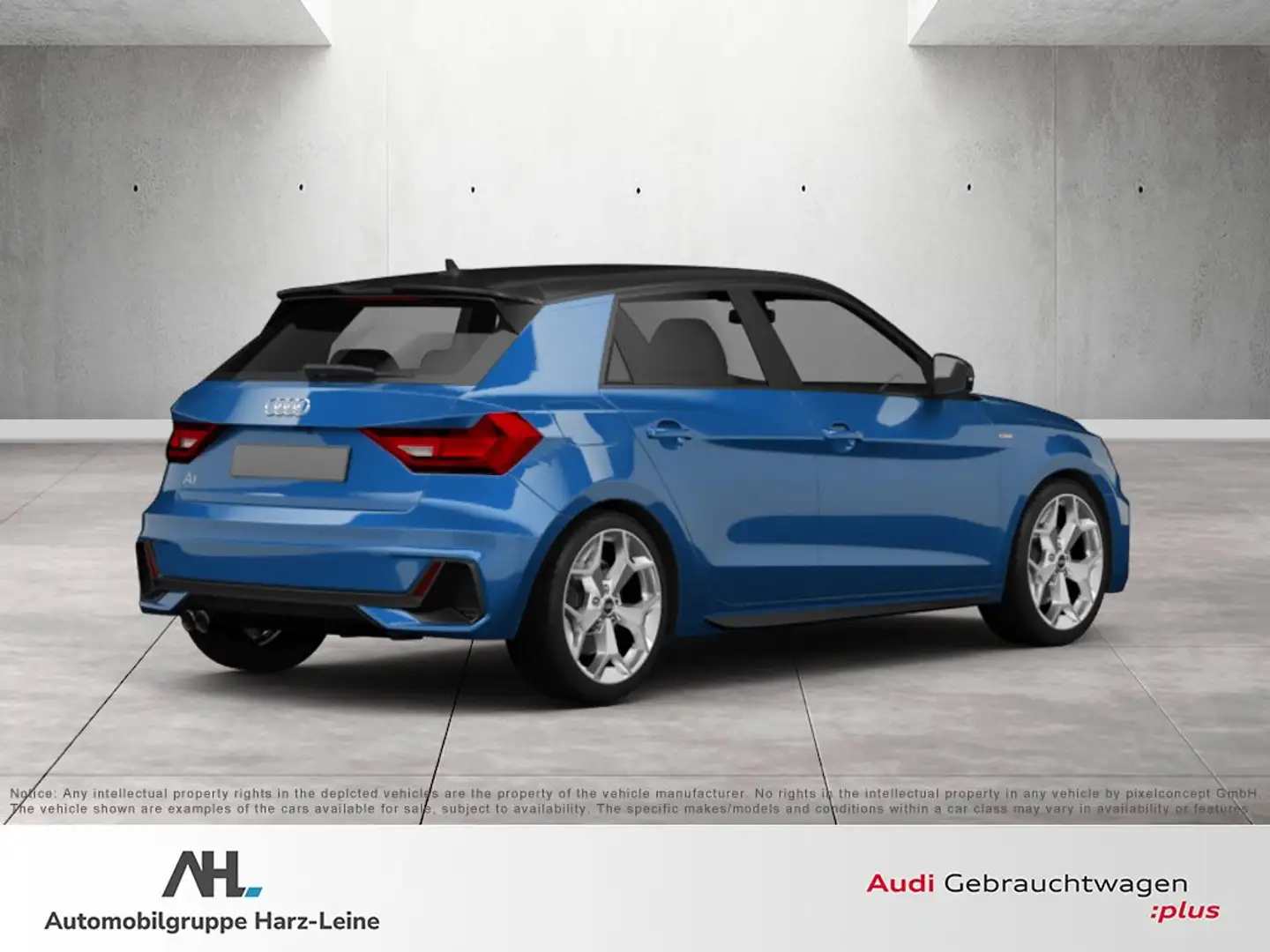 Audi A1 Sportback 30 TFSI Sline S-tronic LED Navi PDC SHZ Blau - 2