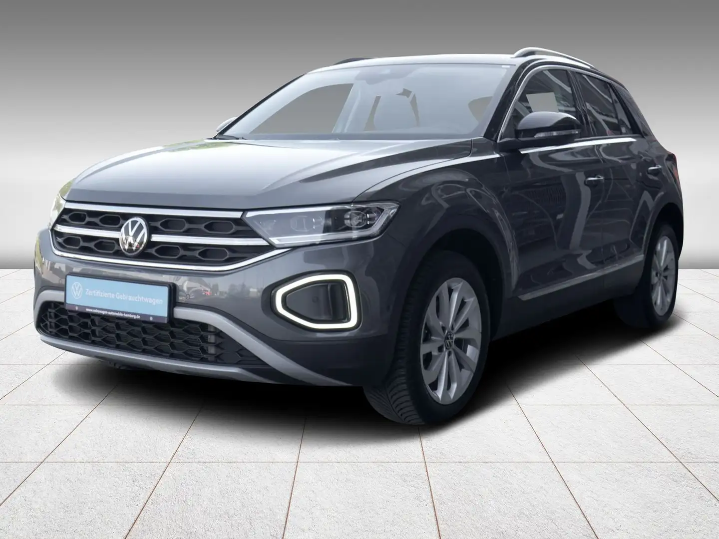 Volkswagen T-Roc 1.5 TSI Style DSG Navi AHK Sitzhzg ACC Grau - 2