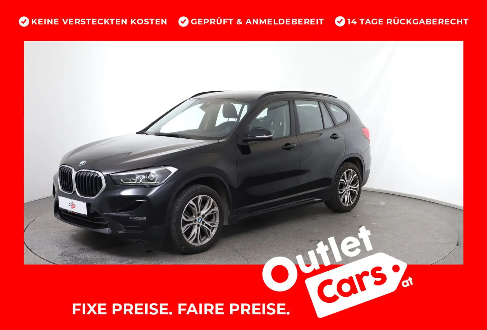 BMW X1 xDrive 20d Sport Line Aut. Schwarz - 1