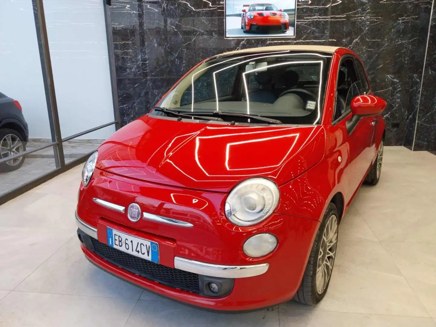 Fiat 500C C 1.3 Multijet 16V 95CV ( Garanzia 12 Mesi) Rosso - 2