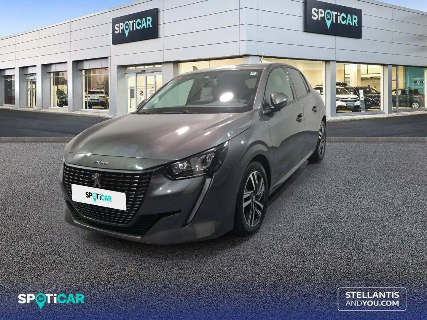 Peugeot 208 1.2 Puretech S&S Allure Pack 100 Gris - 1