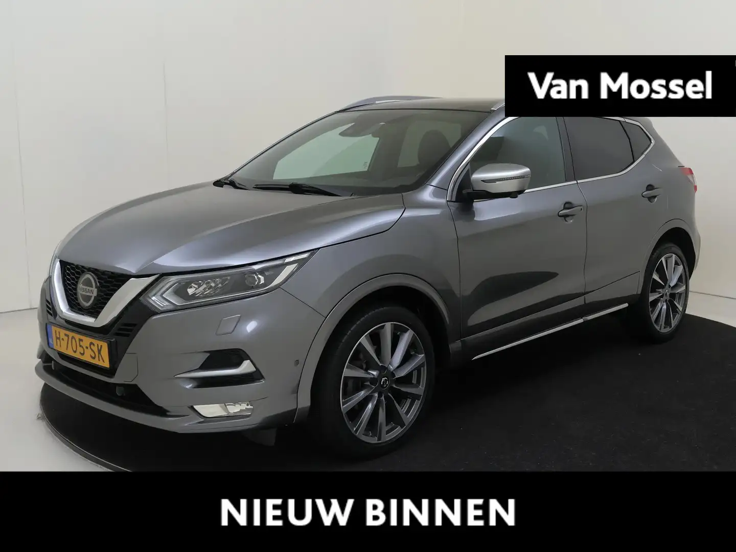 Nissan Qashqai 1.3 DIG-T Tekna + | Leer | Afneembare trekhaak | S Gris - 1