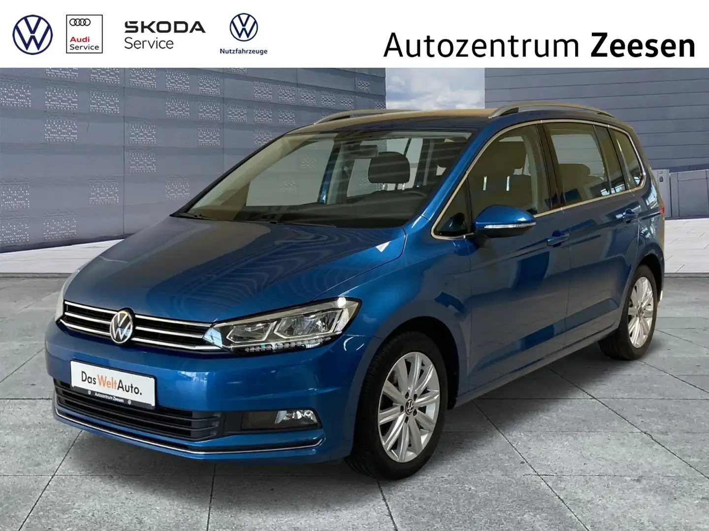 Volkswagen Touran 1.5 TSI Highline BMT+USB+DAB+EPH+SHZ+MFA Klima Azul - 1