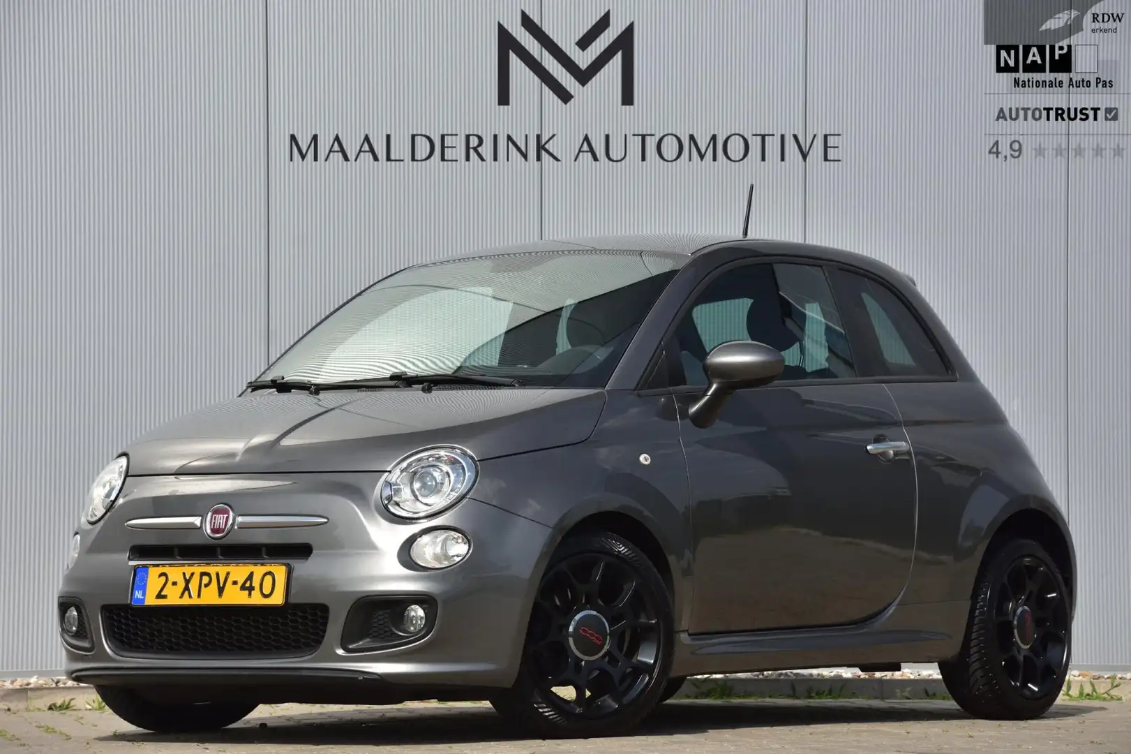 Fiat 500 0.9 TwinAir Turbo 500S Automaat NAP, Parkeersensor Grijs - 1