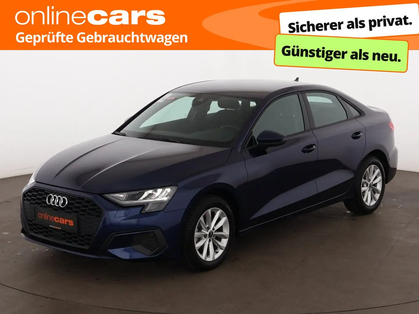 Audi A3 Limousine 35 TDI Aut LED RADAR NAVI SITZHZG Blau - 1