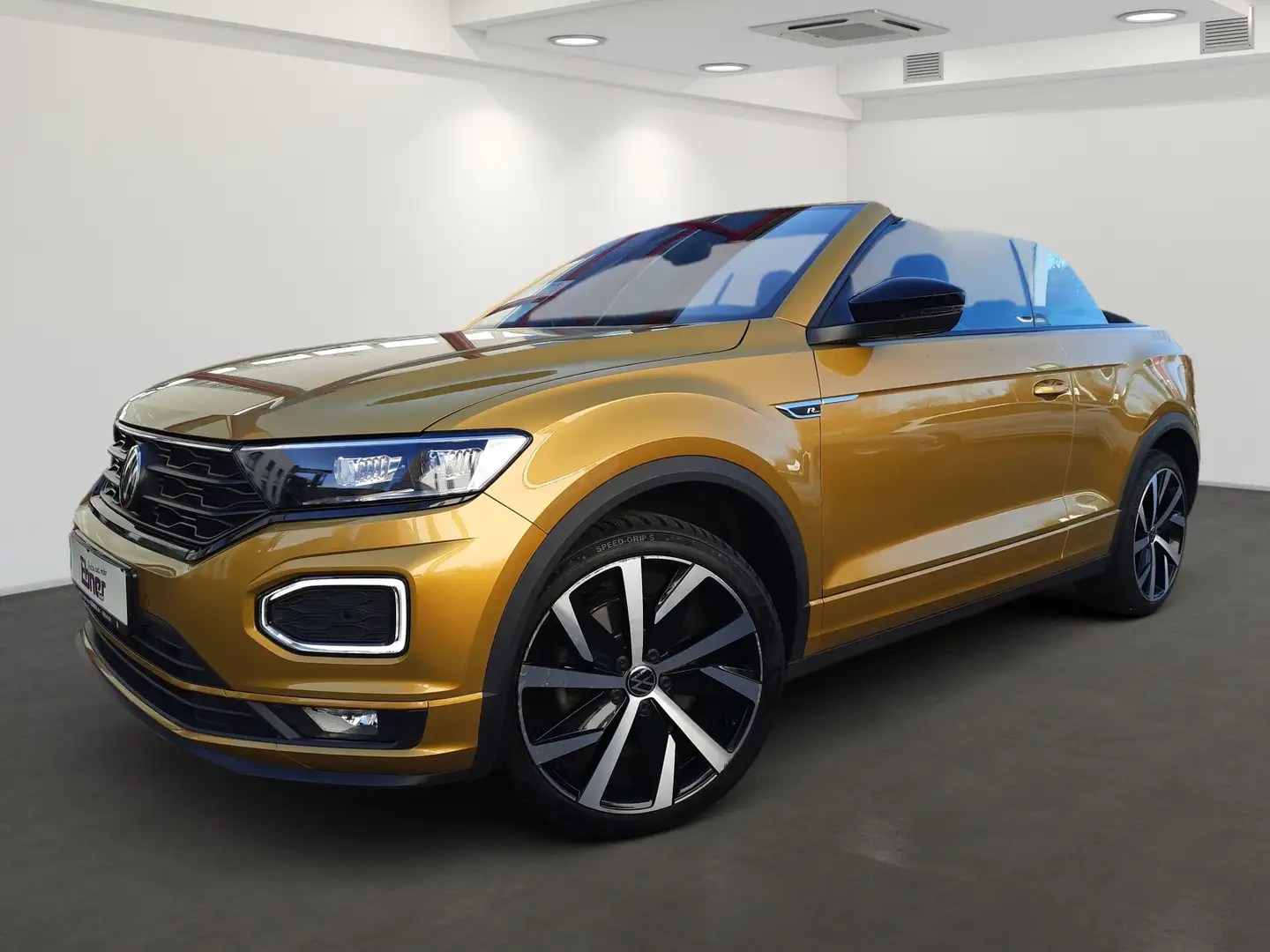 Volkswagen T-Roc Cabriolet R-LINE BLACK STYLE 1.5TSI DSG ACC+LED+NA Gelb - 2