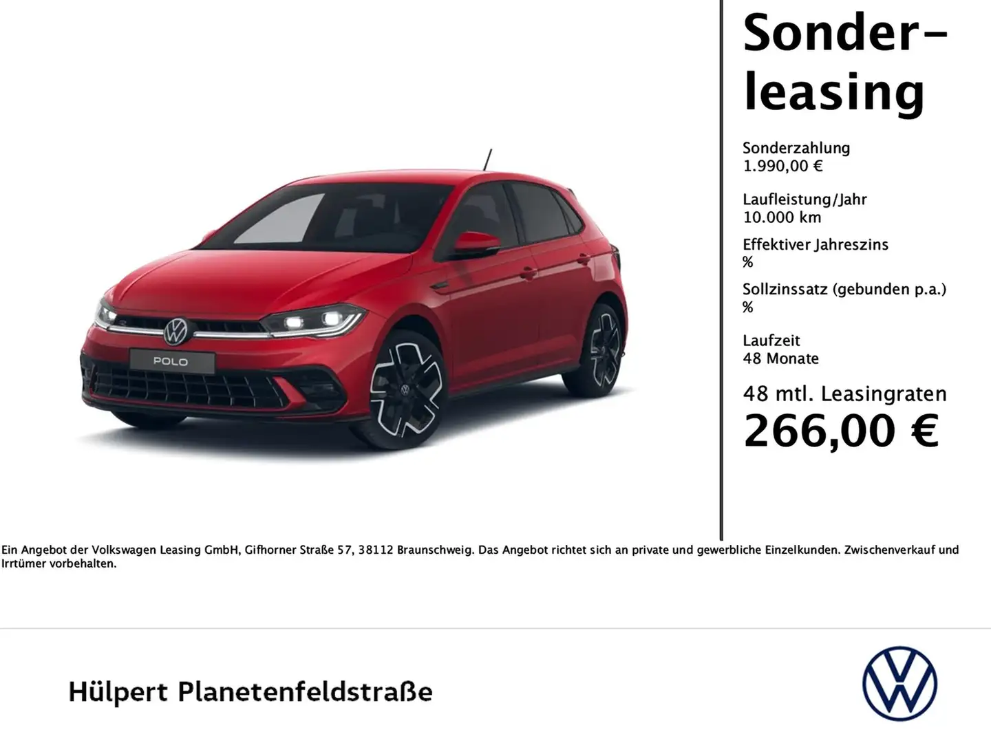 Volkswagen Polo 1.0 R-LINE DSG MATRIXLED NAVI CAM SITZHZG Rood - 1