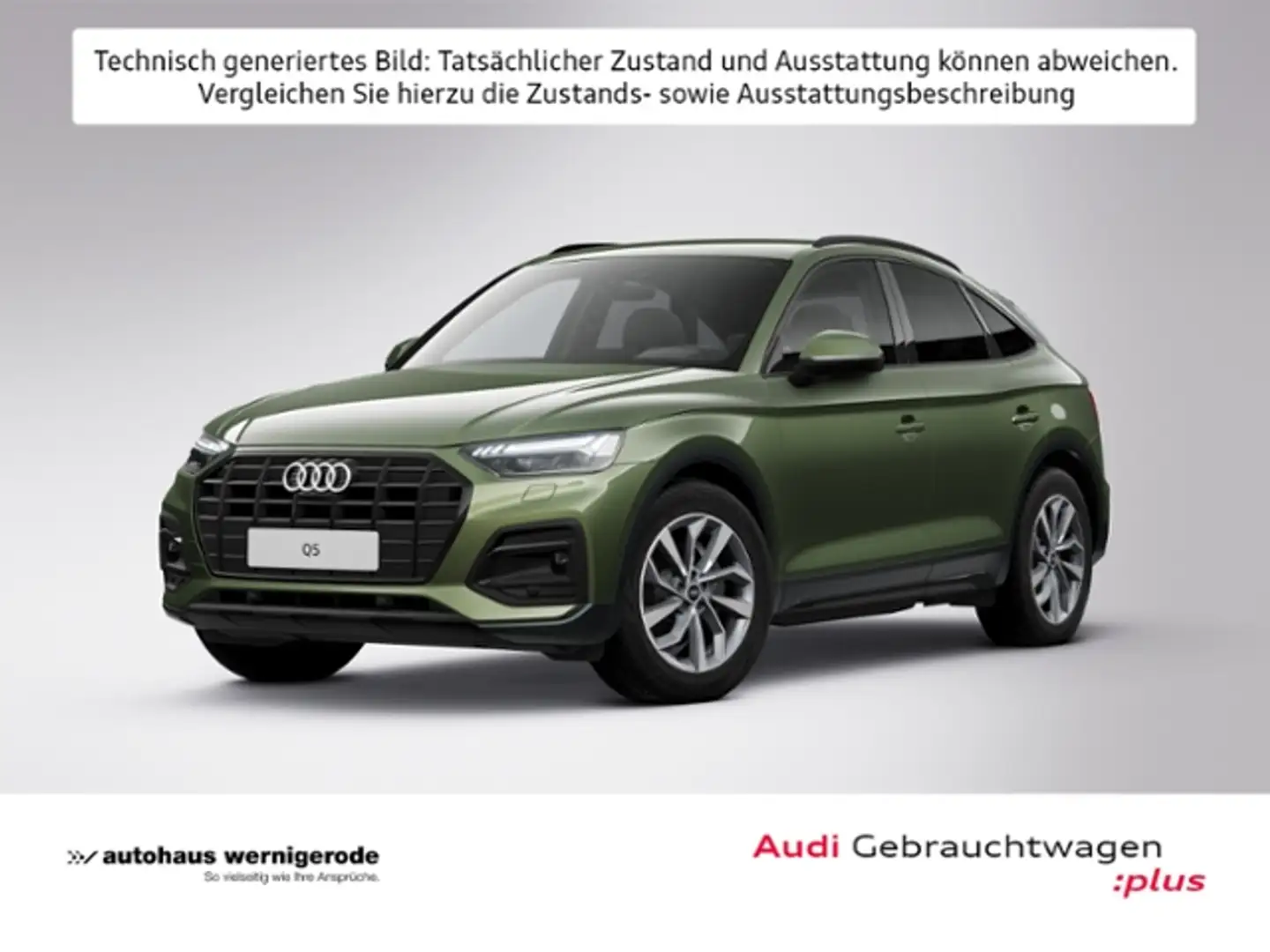 Audi Q5 Sportback 35 TDI advanced*S-Line*360°*AHK*Matrix Grün - 1