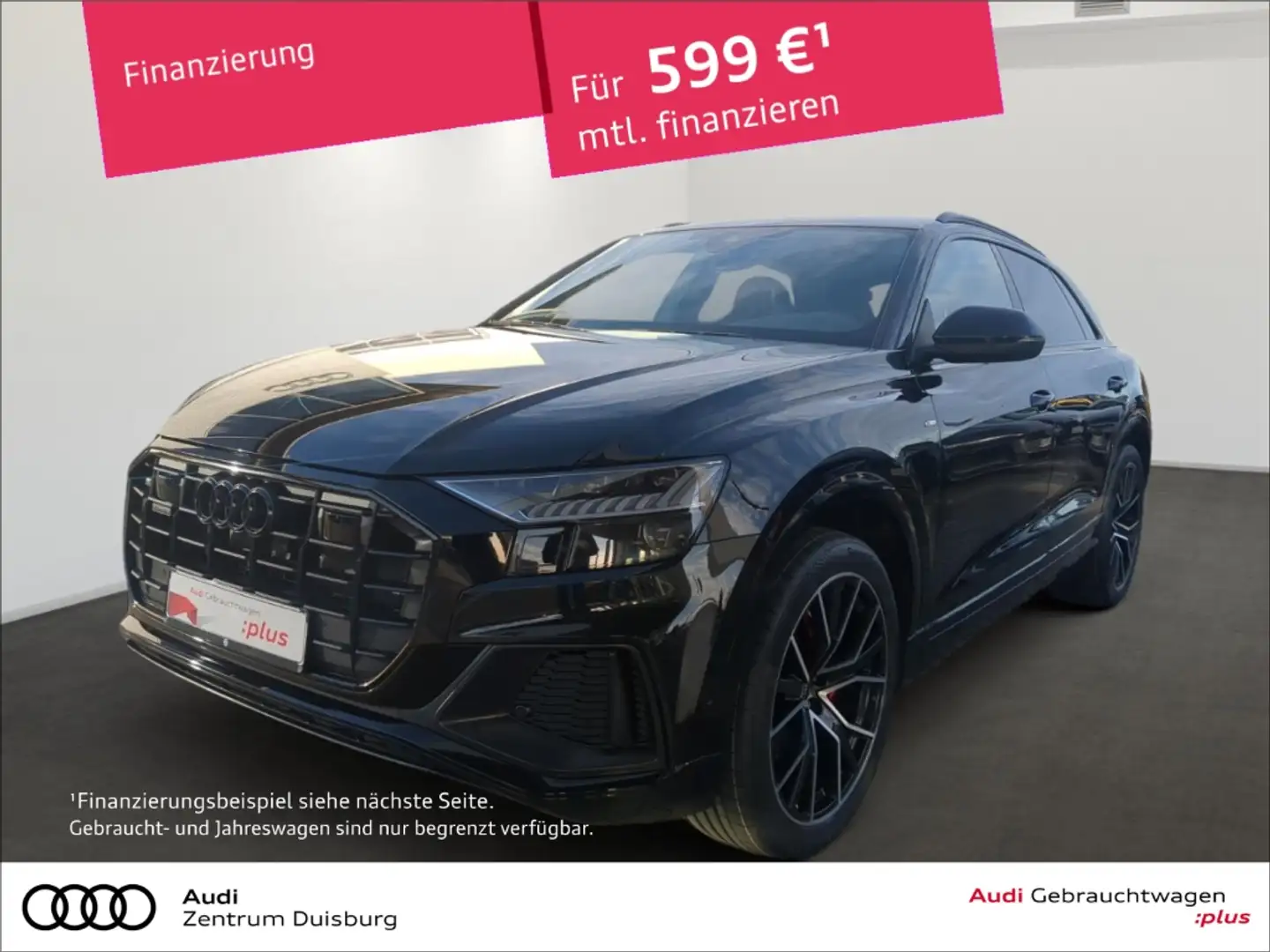 Audi Q8 TDI quattro S-line Zwart - 1