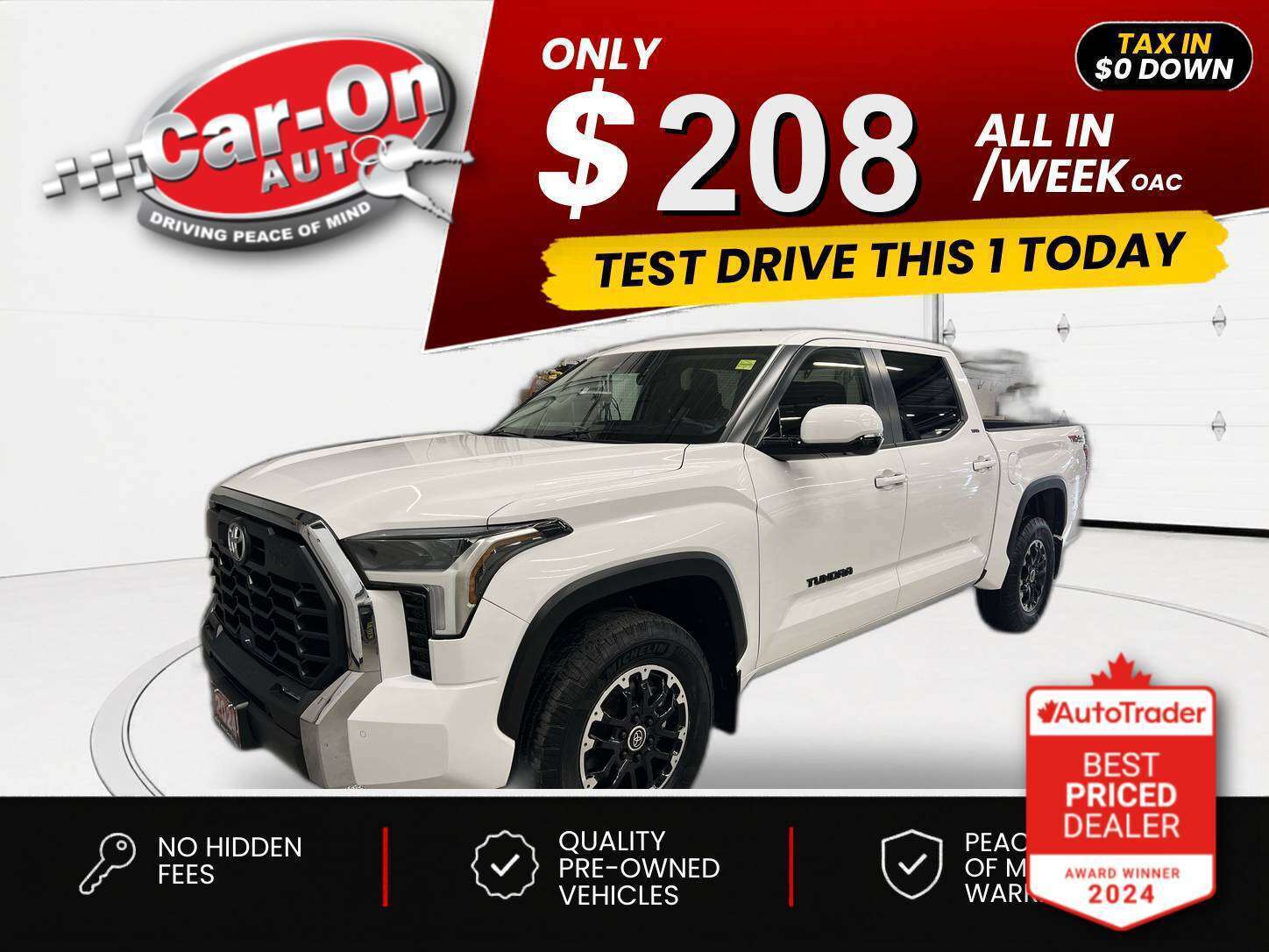 White 2024 Toyota Tundra Pickup Truck  Automatic
