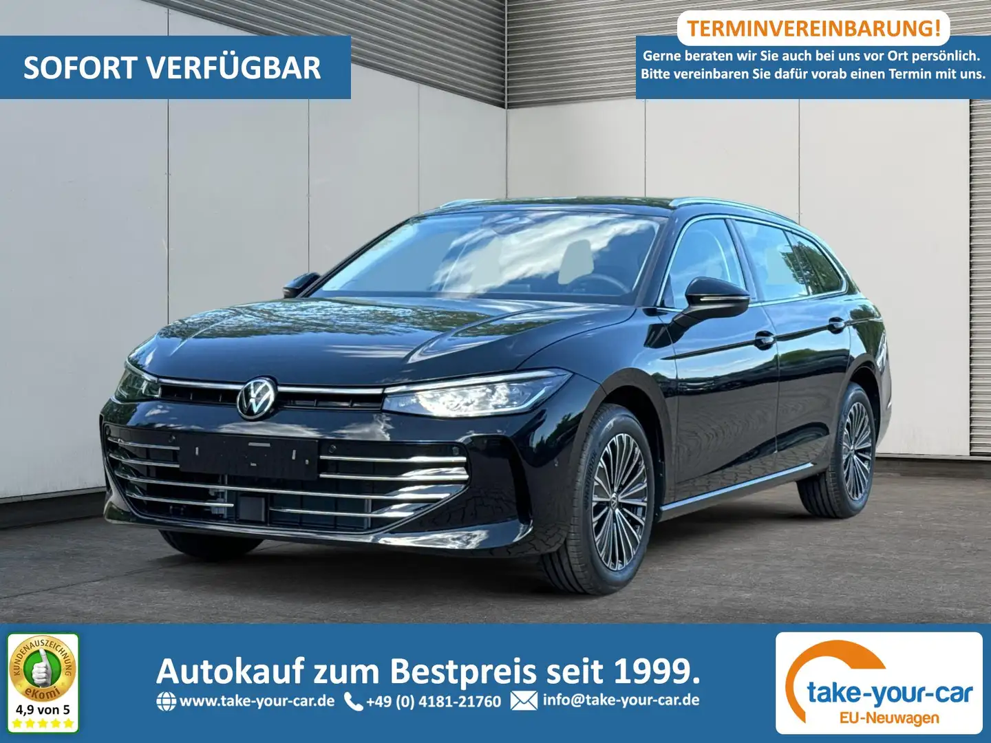 Volkswagen Passat Variant Elegance DSG+AHK+NAVI+MATRIX+MASSAGE+ACC+KAMERA... Schwarz - 1