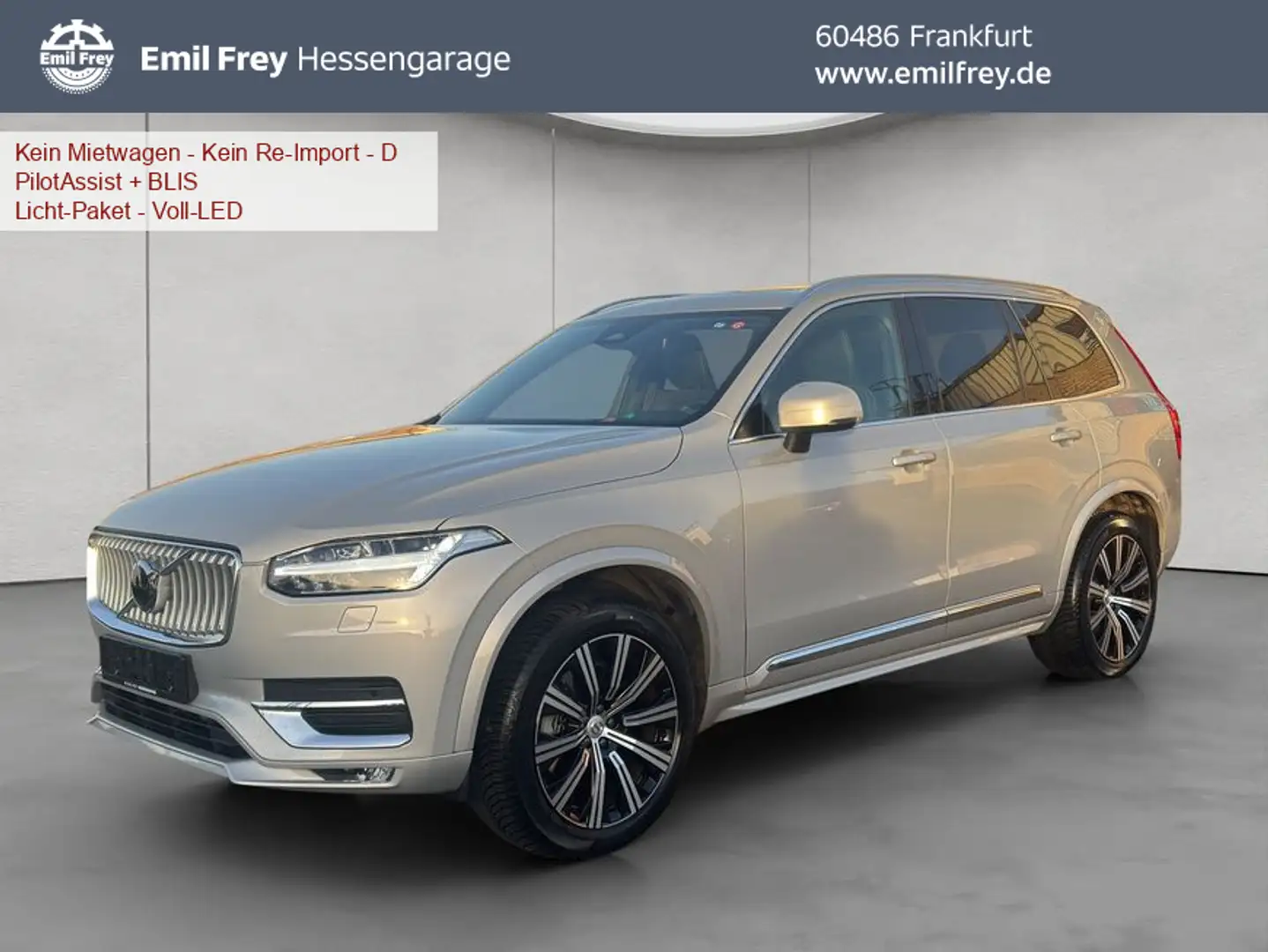Volvo XC90 XC90 B5 AWD Plus-Bright 7S Luftfahrwerk Nappaleder Silber - 1