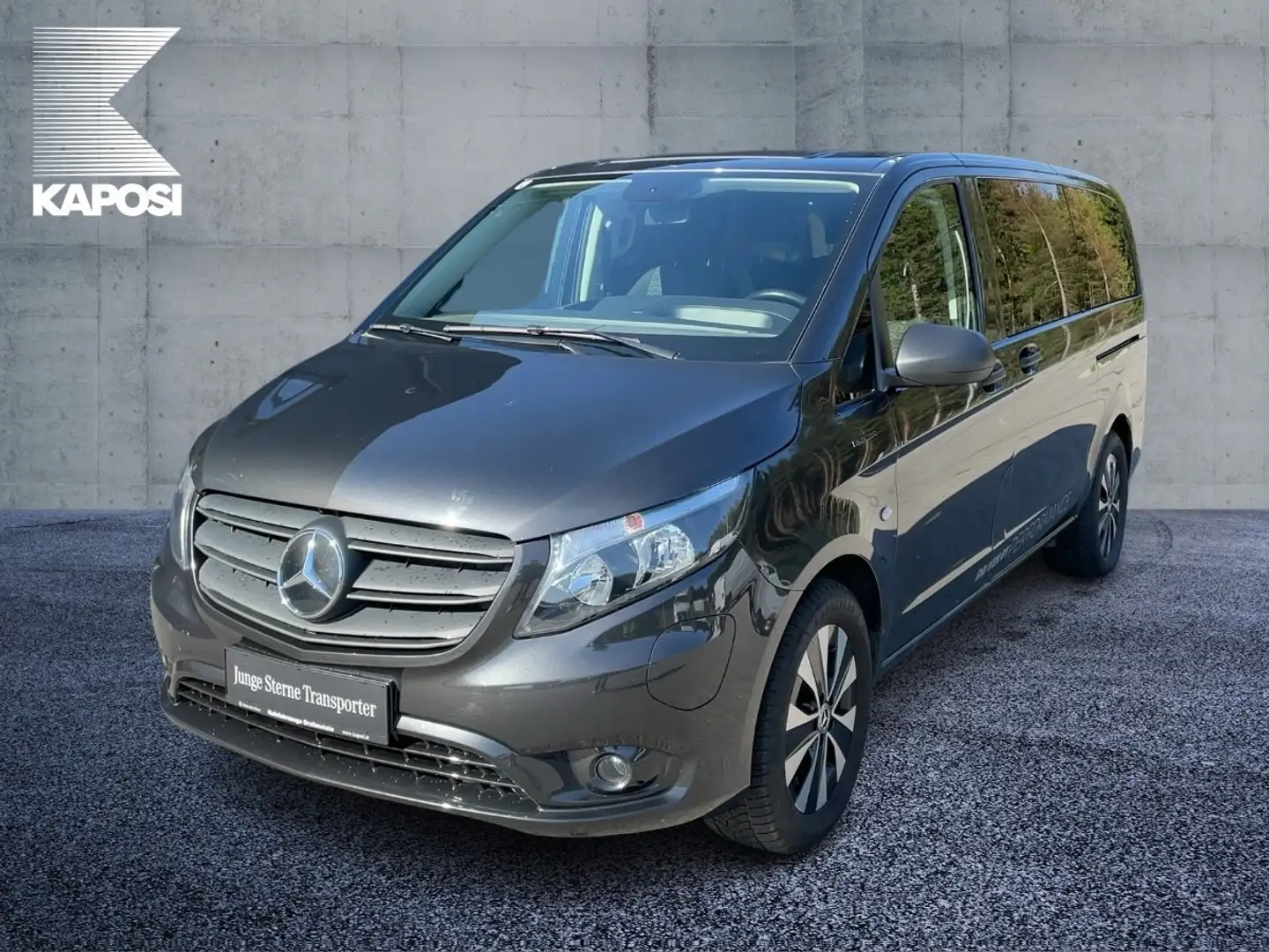 Mercedes-Benz Sonstige eVito 129 Tourer PRO Lang LM KlimaA Navi KAM Grau - 2