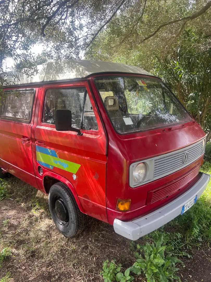 Volkswagen T3 Carthago 1600 td Czerwony - 2