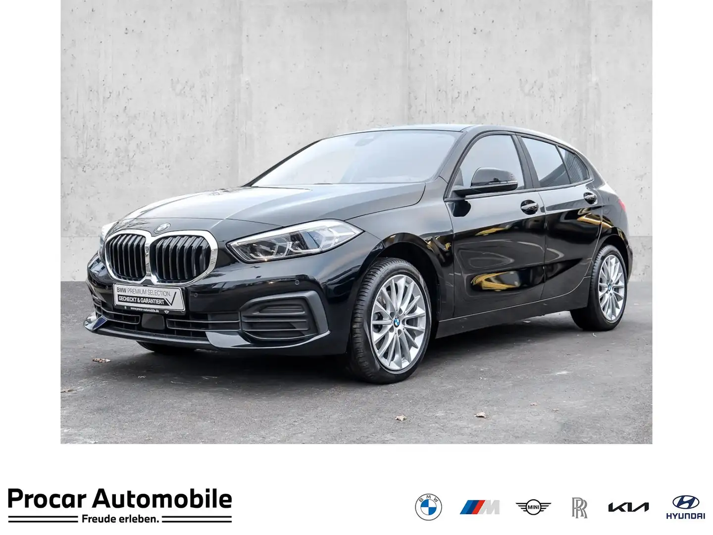 BMW 118 i NAVI LED PDC V+H DAB Tempomat Sitzheiz. LM Schwarz - 1