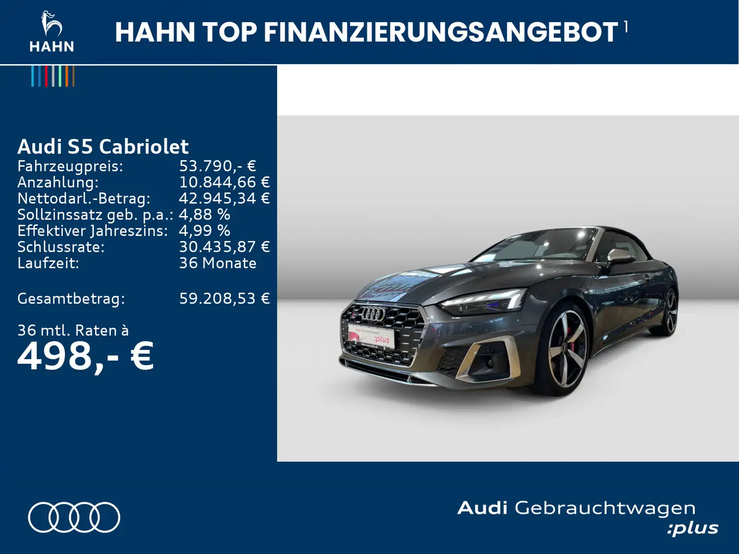 Audi S5 3.0TFSI quattro Tiptrnc Matrix CAM Grau - 2