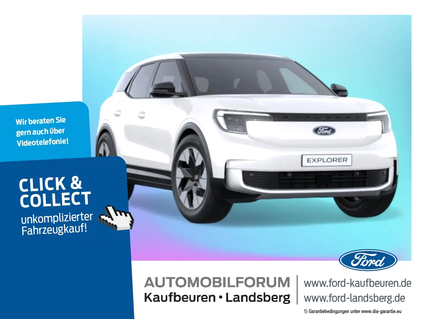 Ford Explorer EV Premium Ext. Range 4x4 | Pano | Wärme | Fahrera Weiß - 1