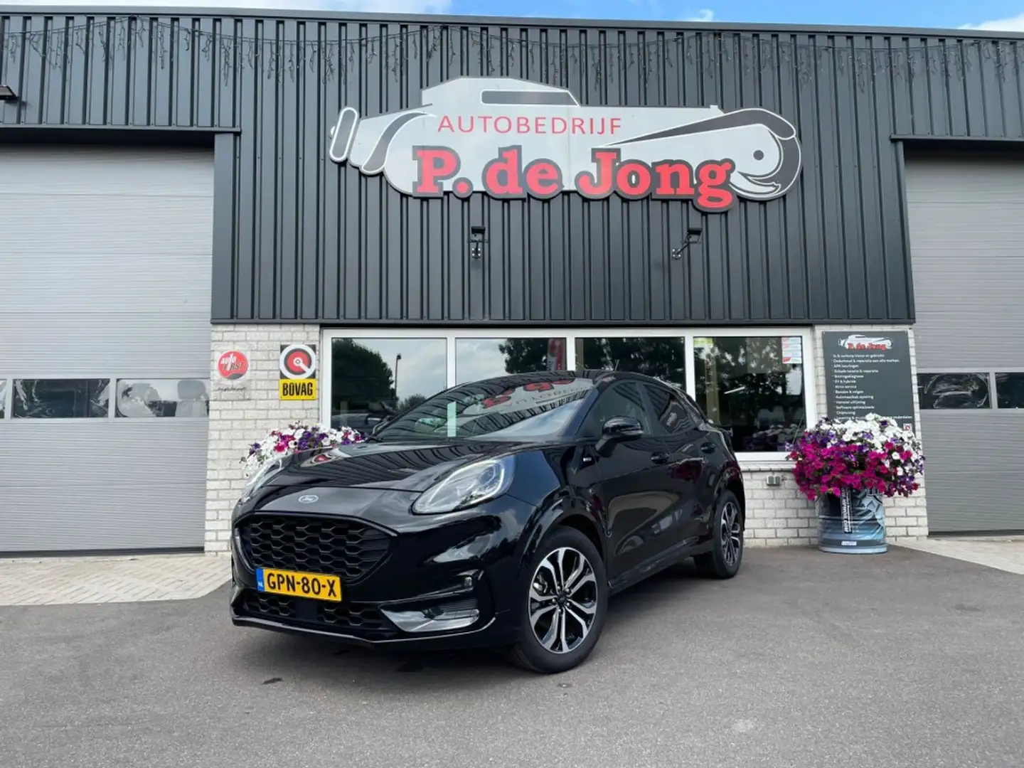 Ford Puma 1.0  HYBRID ST-LINE, LED, Navi, Carplay, Actieprij Zwart - 1