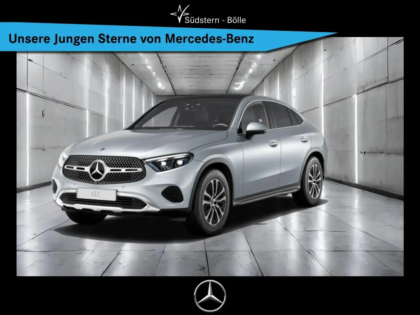 Mercedes-Benz GLC 220 d 4M Coupé AVANTGARDE+PANO+AHK+DISTRONIC Argent - 1